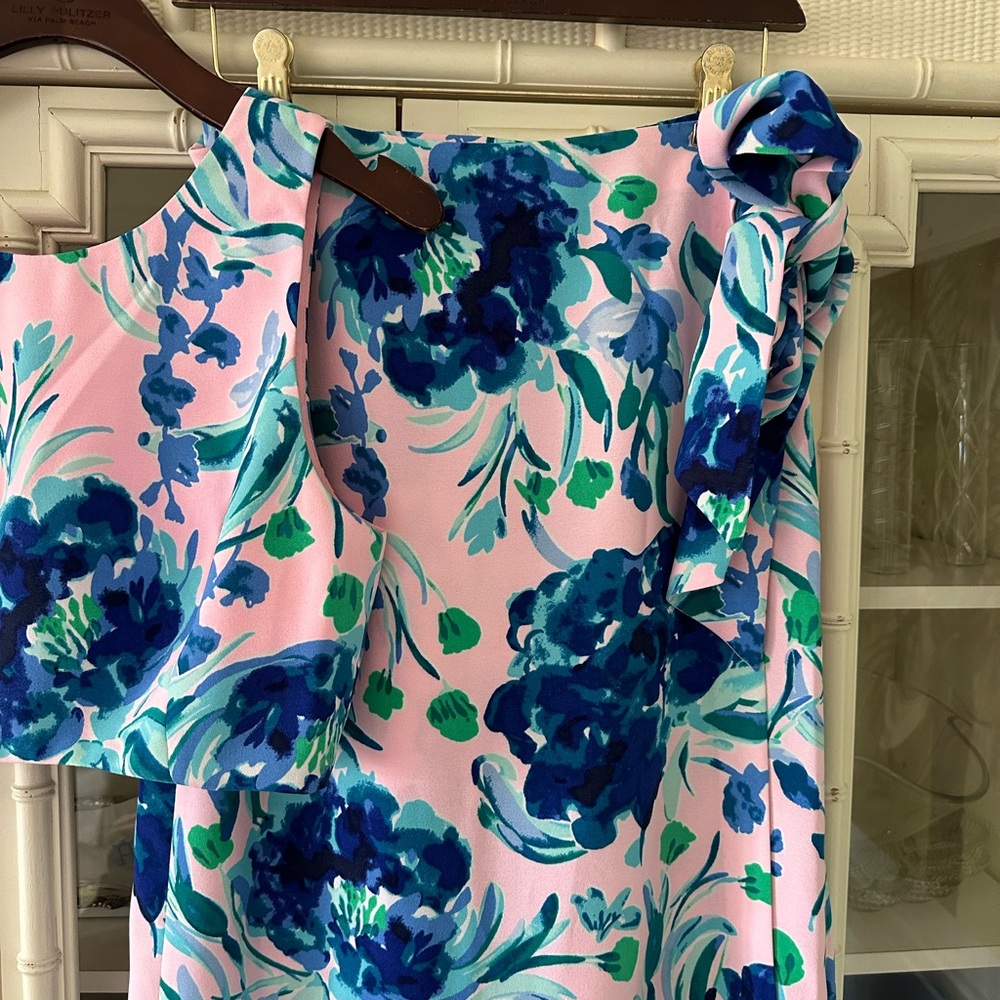 Lilly Pulitzer Jemma Set Crop Top and Maxi Skirt in Sweet Pea Size 6 - Picture 4 of 8